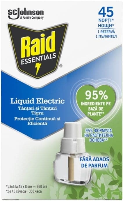 Raid Lichid Essentials Rezerva aparat electric impotriva tantarilor