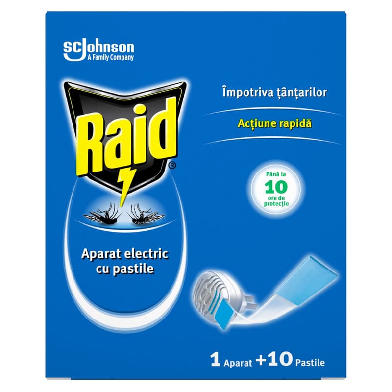 Raid Electric Mosquito Repellent, 10 Pills