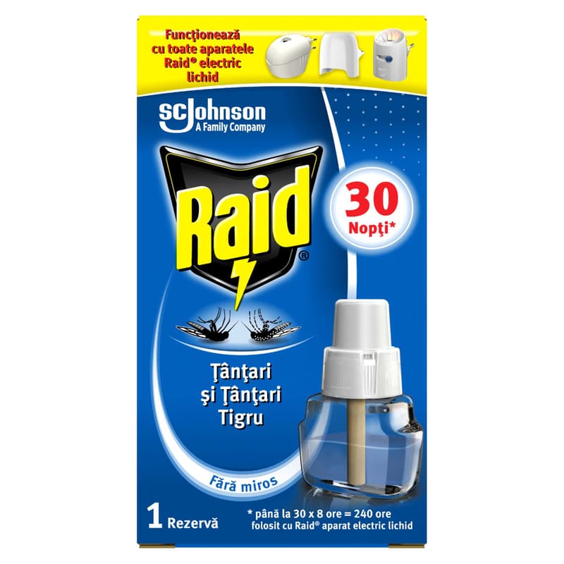 Raid Liquid Electric Rezerva aparat electric impotriva tantarilor, 30 nopti