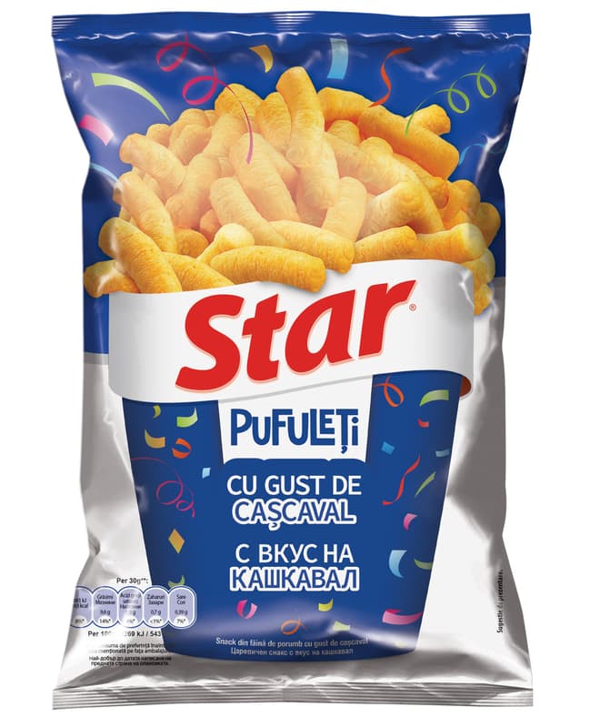 Star Pufflets with cheese