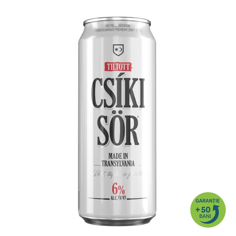 Tiltott Csiki Sor Lager Craft Beer Can