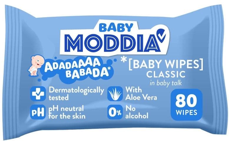 Moddia BABY Classic Servetele umede pentru bebelusi