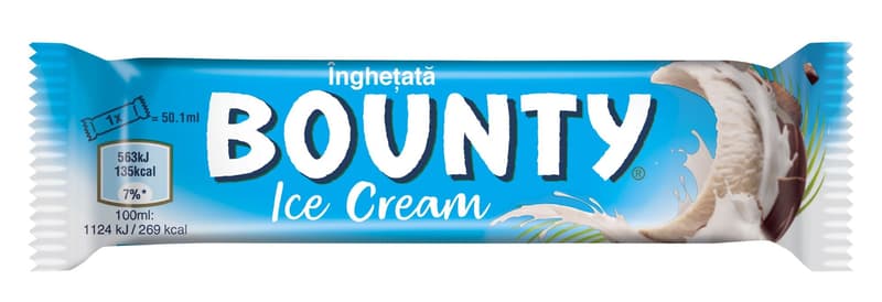 Bounty Ice Cream with Coconut and Cocoa Icing Bar