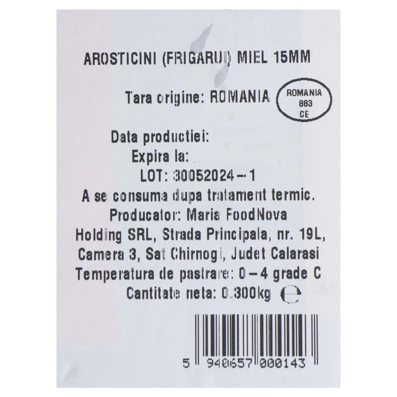 Meat Nova Arosticini de miel hranit cu cereale