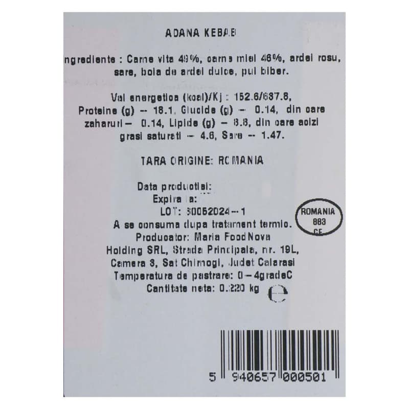 Meat Nova Adana Kebab (stil oriental)