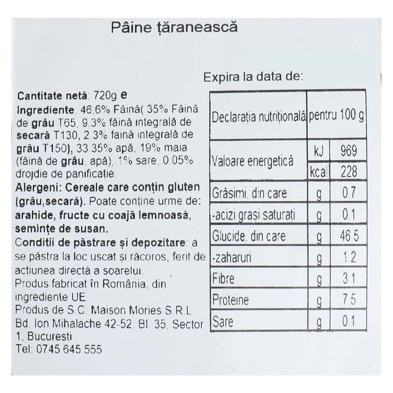 Pain Plaisir Paine taraneasca feliata