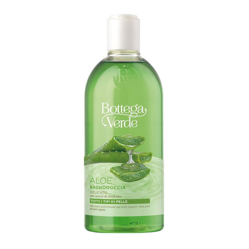 Bottega Verde Shower Gel with 90% Organic Aloe Vera Juice Extract - Aloe