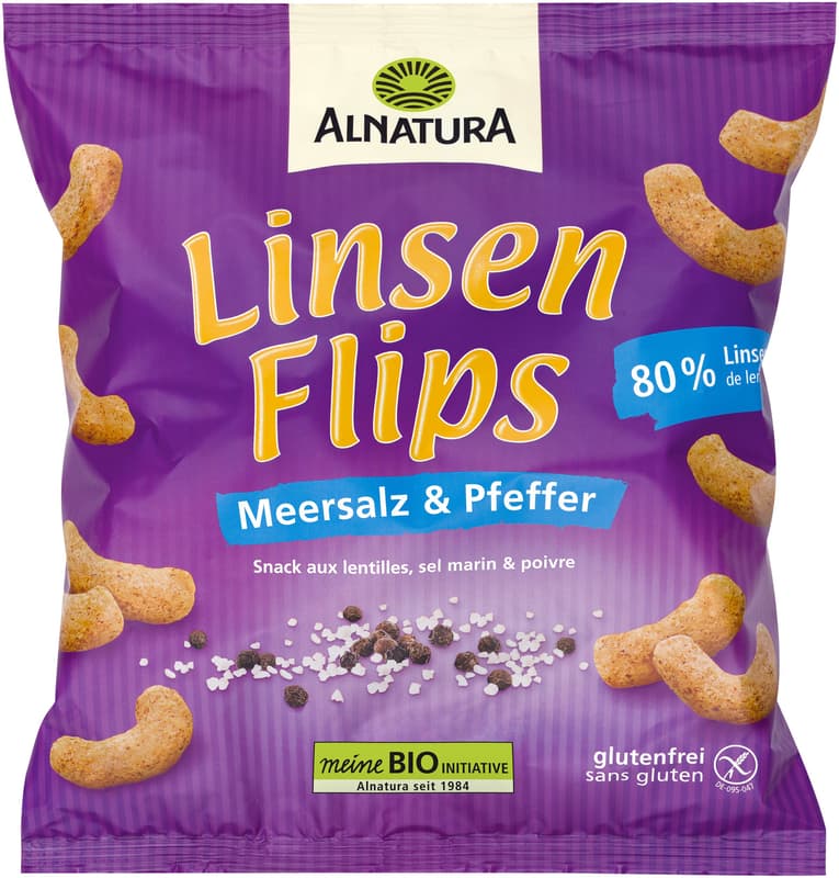 Alnatura ECO Lentil puffs with salt and pepper