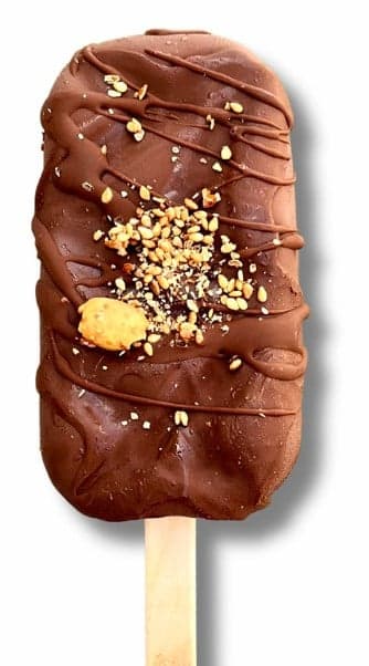 Rawmantic Vegan Ice Cream on a Stick with Cocoa and Hazelnut Flavor