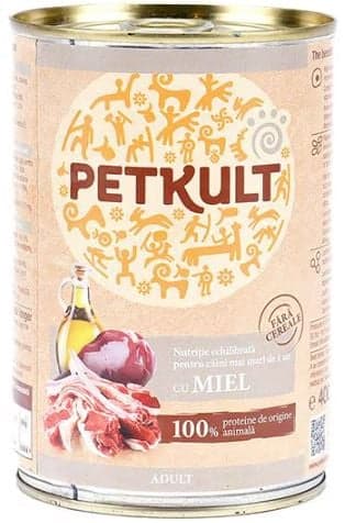 Petkult Wet food for adult dogs with lamb