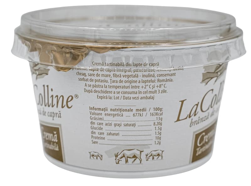 La Colline Branza de capra crema tartinabila