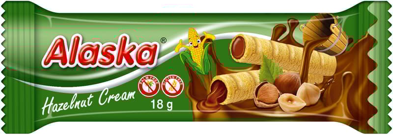 Alaska Rulouri din porumb umplute cu crema de alune de padure