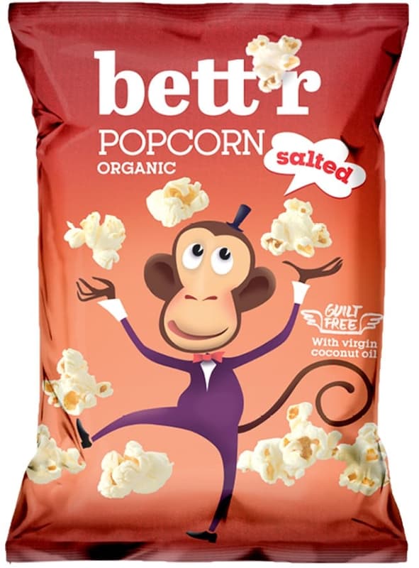 Bettr ECO Popcorn with gluten-free salt