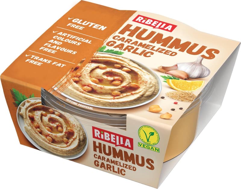 Ribella Hummus Pasta din naut cu usturoi caramelizat