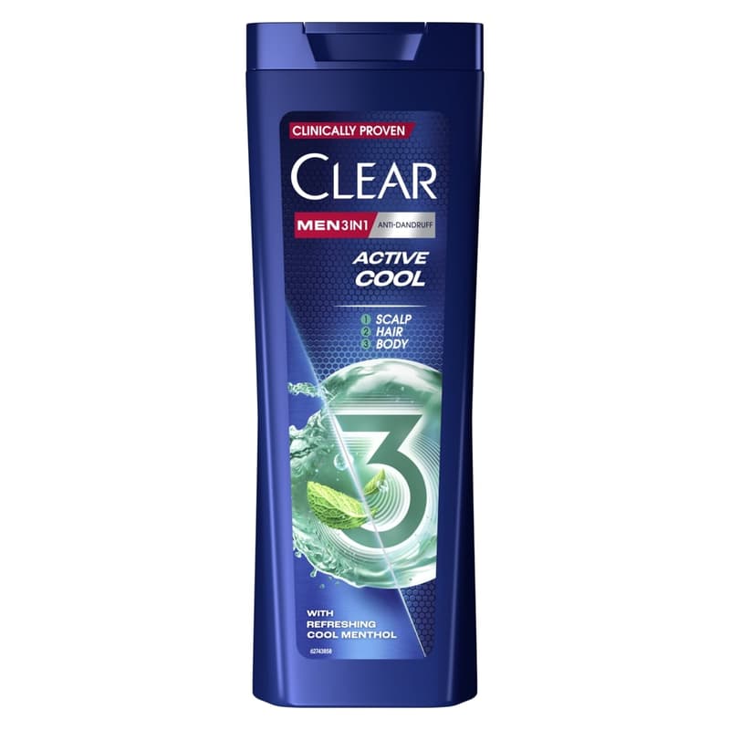 Clear Men 3in1 Active Cool Shampoo