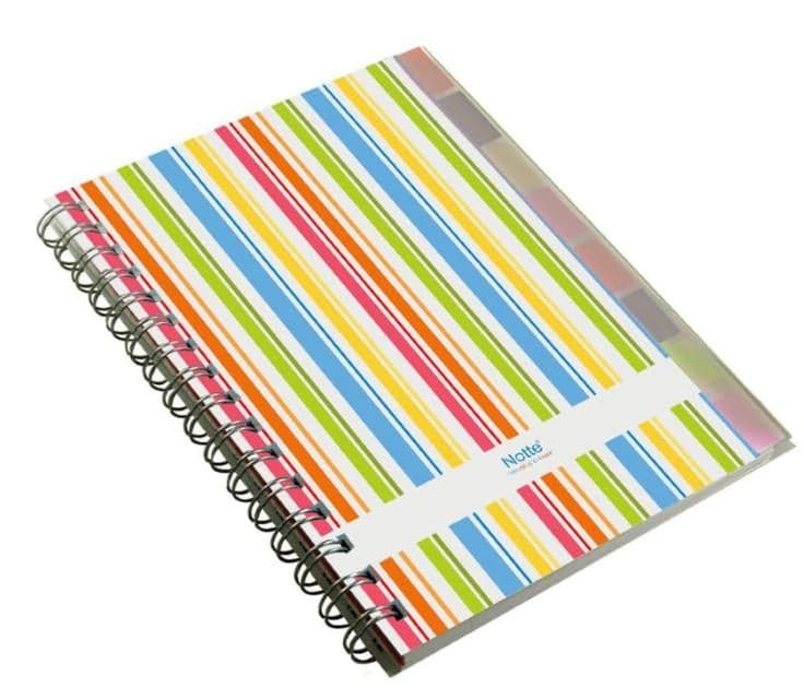 Notte Register A4 with spiral, 150 tabs, mathematics