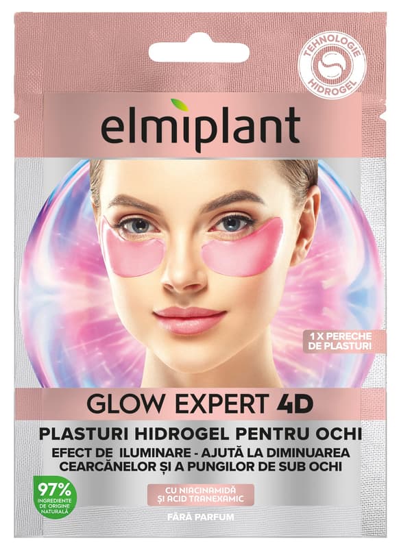 Elmiplant Glow Expert 4D Hydrogel Eye Patches with Niacinamide