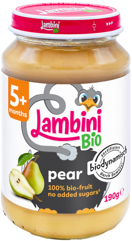 Lambini ECO Pear puree