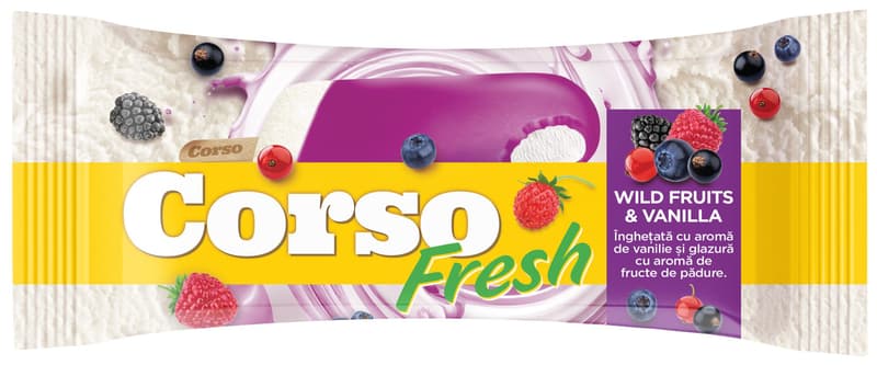 Corso Fresh Wild Fruit Ice Cream Course & Vanilla Stick