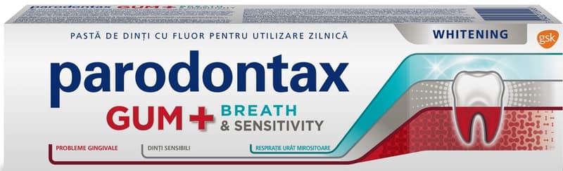 Parodontax Gum+Breath & Sensitivity Whitening Pasta de dinti pentru albire