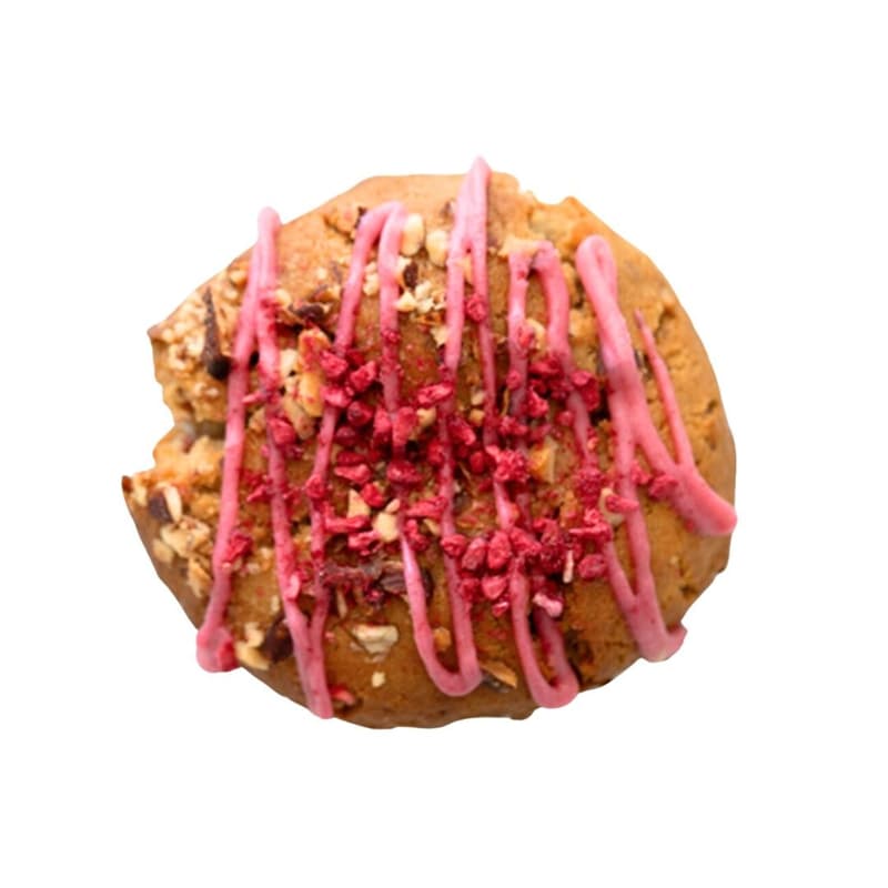 Loreluna Cookie Selena Biscuite vegan cu zmeura, vanilie si migdale de post