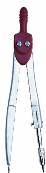 Alco Simple School Compass, Metallic