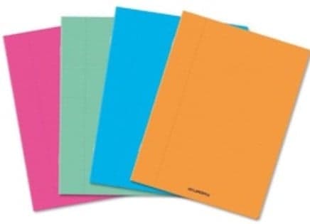 Aurora Caiet velin A5, 60 file, liniat stanga, coperta PP transparent color
