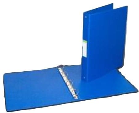 Aurora Caiet mecanic 4 inele, D25mm, coperti carton plastifiat PVC, A4, albastru