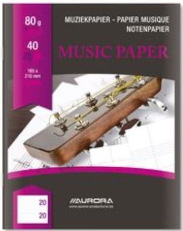Aurora Raphael Caiet muzica, A5, 20 file, 7 portative