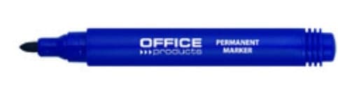 Office Products Permanent Marker, Round Tip 1-3mm, Plastic Body, Blue