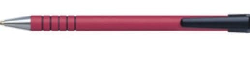 Penac RB-085B Pen Pen, rubber grip, 0.7mm, metal tip, red