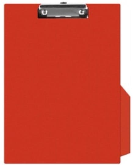 Q-Connect Single Clipboard A4, PVC Plastic, Red