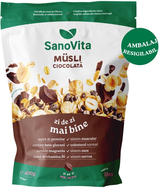 SanoVita Musli cu ciocolata