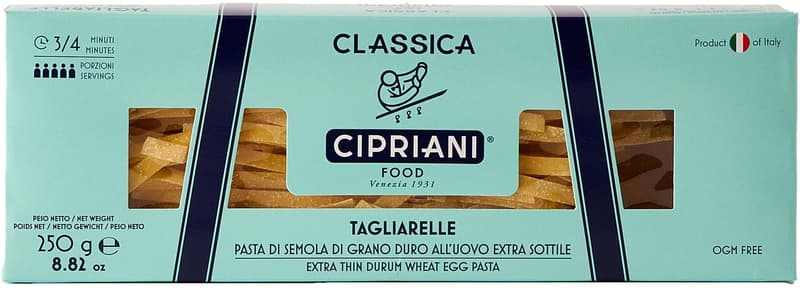 Cipriani Tagliarelle all'uovo Pasta with egg