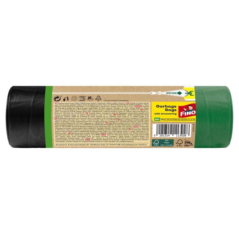 Fino Geen Life Saci menajeri cu snur 60l