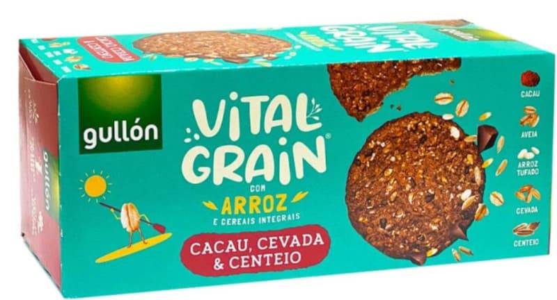 Gullon Vital Grain Biscuiti cu orez, cacao, orz si secara