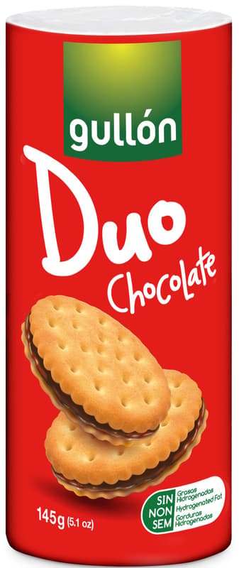 Gullon Duo Biscuiti dubli cu crema de cacao
