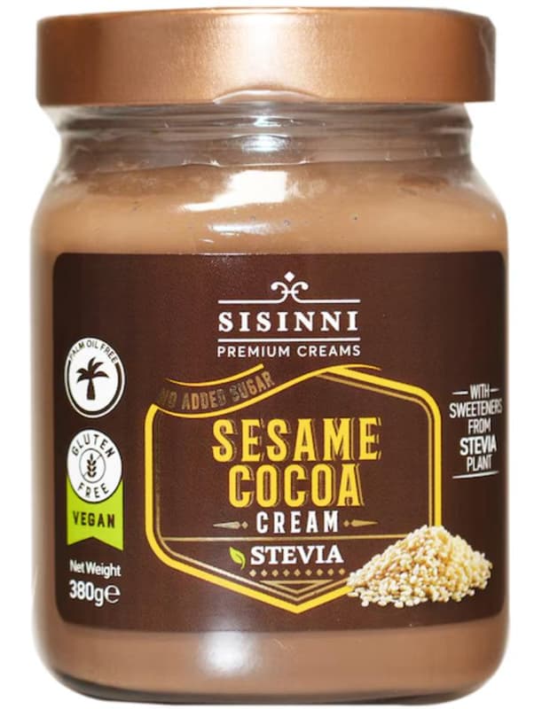 Sisinni Crema tartinabila cu susan si cacao cu Stevia, fara zahar adaugat, vegana