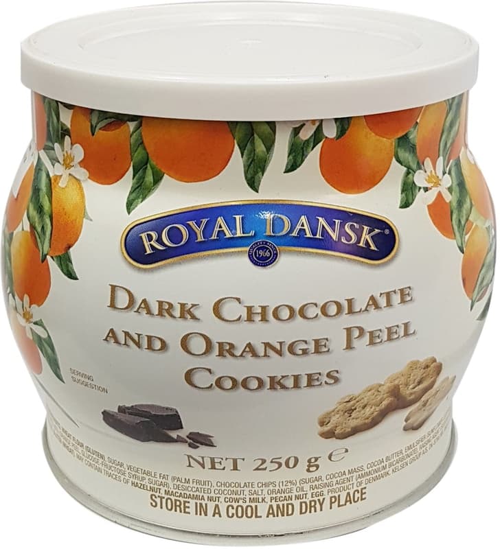Royal Dansk Fursecuri cu ciocolata neagra si coaja de portocala