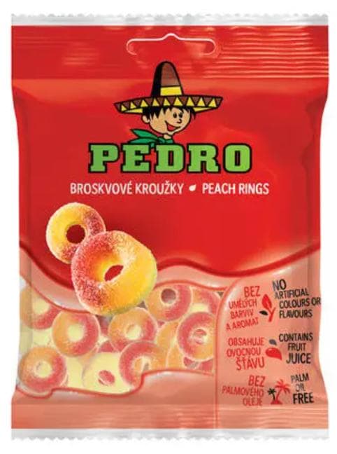 Pedro Gummy rings with peach flavor