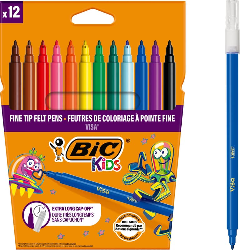 BIC Visa Markere colorate, lavabile