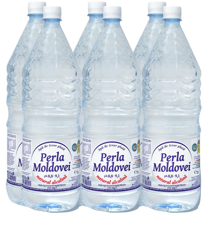 Perla Moldovei Natural Alkaline Flat Spring Water pet 6X2L