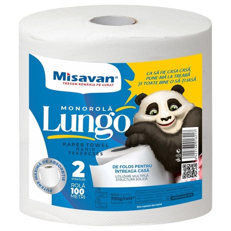 Misavan Prosop de hartie pentru bucatarie 2 straturi, 100 m