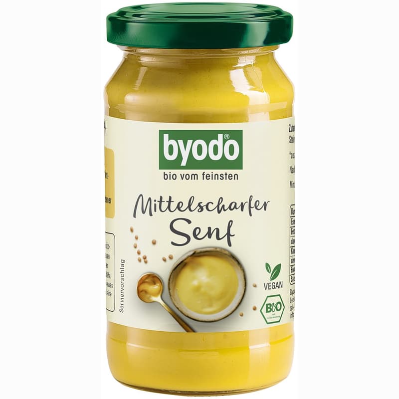 Byodo ECO Mustar usor picant fara gluten