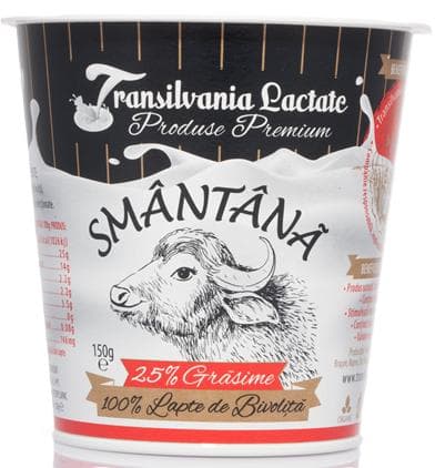 Transilvania Lactate Smantana din lapte de bivolita 25% grasime