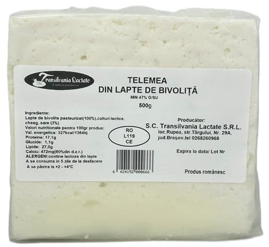 Transilvania Lactate Telemea din lapte de bivolita
