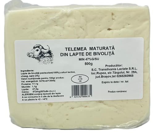 Transilvania Lactate Telemea maturata  din lapte de bivolita