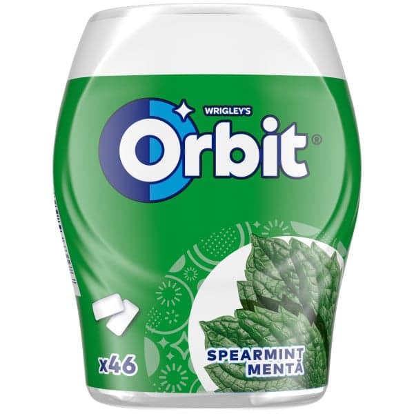 Orbit Spearmint Chewing gum with mint flavor 46 pcs
