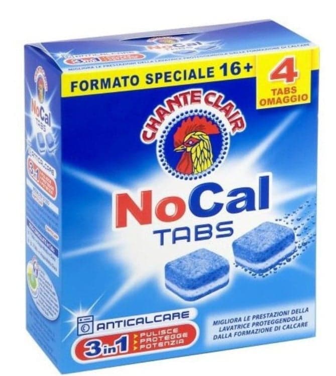 Chanteclair Tablete 3in1 anticalcar pentru masina de spalat rufe, 20 spalari