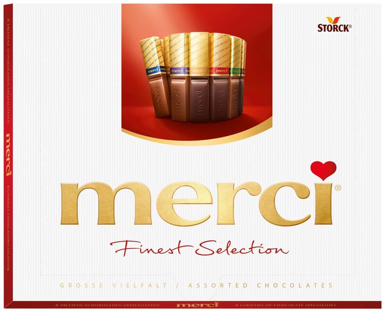 Merci Assorted Chocolates, red
